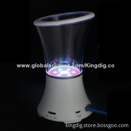NFC Bluetooth Speaker with Handsfree, U-disk and SD Card, FM, Measures 90*90*230.5mm